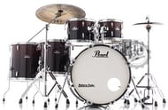 Bateria Pearl Roadshow Garnet Fade 22",10",12",14",16" com ferragens TAPETE e CAMISETA GRÁTIS