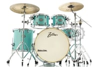 Bateria Zellmer Ascending Caribean Blue 22",10",12",16" com Ferragens duplas e 2 estantes