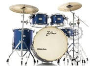 Bateria Zellmer Ascending Matte Blue 22",10",12",16" com Ferragens duplas e 2 estantes