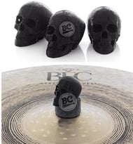 Borboleta D-Tuner Caveira Preta Skull Cymbal para estantes de prato padrão 8mm kit com 3 unidades DT06