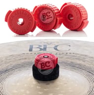 Borboleta Spanking by Zellmer Quick Release Red Kit com 3 Unidades para Estantes de Prato e Cymbal Push-on (805)