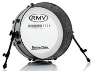 Bumbo 18" RMV Fibertech Opus Silky Black 18x5" Compacto pele com muffle abafador interno