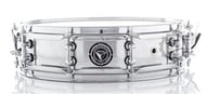 Caixa Bauer Steel Shell 14x3,5" TCM38 Piccolo Mini Tube Lugs, casco Aço cromado e canoas com buchas em brass