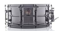 Caixa Bauer Thunder Black Steel 14x6,5" TCM45 canoas Tube Lugs, Aço Black Nickel e abafador interno