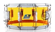 Caixa Ludwig Vistalite Acrylic Amber 14x6,5" Made in USA cor Clássica de John Bonham Automático P85AC