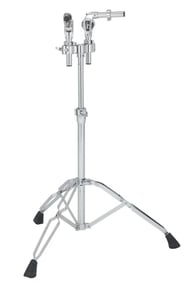 Estante de Tons Pearl T-935 com 2 Holders TH-900S Uni-Lock e Pedestal Double Tom Stand