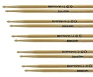 Kit de Baquetas 5B Batera Clube Kit com 5 Pares em Bapeva Padrão 5B excelente durabilidade e densidade