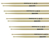 Kit de Baquetas 7A Batera Clube Kit com 5 Pares em Bapeva Padrão 7A excelente durabilidade e densidade