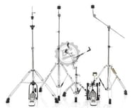 Kit de Ferragens Michael Legacy DMHK450 com Pedal, estantes reta, girafa e de caixa e máquina chimbal