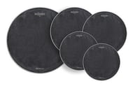 Kit de Peles Williams SoundLess Silent Mesh 22" bumbo, 10", 12", 16", 14" (caixa) estude em silêncio