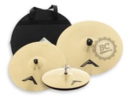 Kit de Pratos Avatar Universe Overtone B20 Worship Crash 18", Ride 22", Chimbal 14" e Bag (Bronze B20)