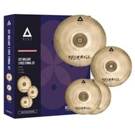 Kit de Pratos Istanbul Agop Xist Brilliant IXBS3 com Crash 16", Chimbal 14", Ride 20" e Bag