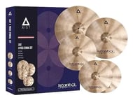 Kit de Pratos Istanbul Agop Xist Traditional IXS4 com Crashes 16" e 18", Chimbal 14", Ride 20" e Bag