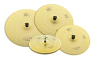 Kit de Pratos Low Volume BFC Cymbals Silex Golden Brilliant 14", 16", 18", 20" volume até 80% menor