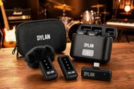 Microfone de Lapela Dylan Celebrate TM-2 Duplo com filtro de ruído e adaptador USB-C para celular e câmeras
