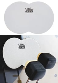 Pad de Bumbo Remo Falam Slam KS-0006 para Pedal Duplo Pad Kick Protetor de Pele de Bumbo (10393)