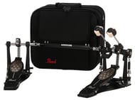 Pedal Duplo Pearl Eliminator Black Limited P-2052C/B 25th Anniversary com semicase e polias extra