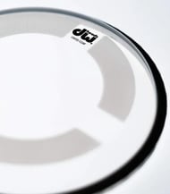 Pele DW by Remo Coated Clear 08" (Saldão) transparente com borda coated