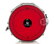 Pele Zellmer Signature Alexandre Fininho Red Coated Snare 14" de caixa filme único com muffle e dot (1751)