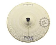 Ride Titan Low Sound 20" volume até 80% menor para estudo e controle Mute Cymbal TNL20RD