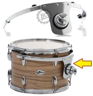 Sistema de Tom Flutuante Spanking by Zellmer Profire tipo Rim para Tons de 12" compatível com todas as marcas (1371)