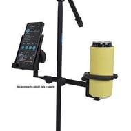 Suporte para Celular e Latinha ASK C16 para fixar smartphones e garrafas em pedestais (PRA00145)