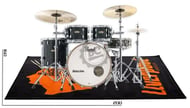 Tapete de Bateria Liverpool Drum Rug Na Cabeça Grande medidas 2m X 1,60m bateria acústica ou eletrônica (5648)