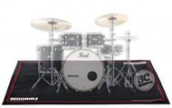 Tapete de Bateria Williams Black medidas 2,00m X 1,60m exclusivo pra bateria acústica ou eletrônica