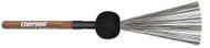 Vassourinha de Cajón Liverpool Wood Light VAC-002 cerdas de aço leve e borracha pro som grave (10346)