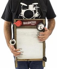 Washboard Torelli TWB37 WashBrothers Aluzinco Médio Percussão Tábua de Lavar com Sino e Buzina