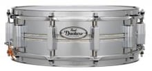 Caixa Pearl Duoluxe Jupiter Alloy Chrome Brass Shell 14x5,5" Nicotine White Marine Inlays e Aros SuperHoop II
