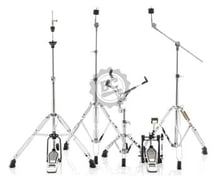 Kit de Ferragens Michael Legacy DMHK450 com Pedal, estantes reta, girafa e de caixa e máquina chimbal