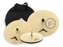 Kit de Pratos Avatar Universe Overtone B20 Worship Crash 18", Ride 22", Chimbal 14" e Bag (Bronze B20)