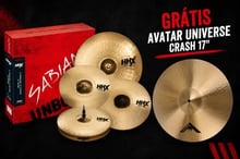 Kit de Pratos Sabian HHX Performance Brilliant com Chimbal 14", Crashes 16" e 18" e Ride 21" 15005XTMB