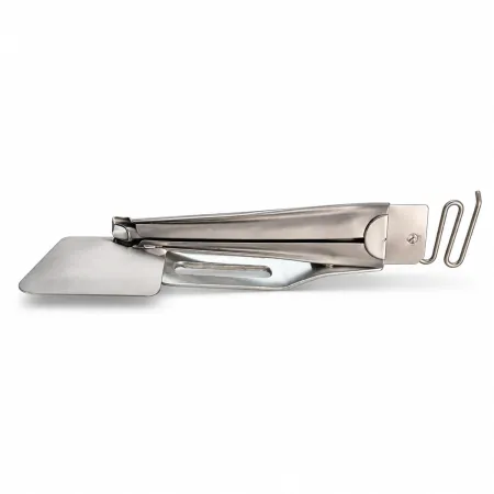 Aparelho de Viés com 2 Dobras para Galoneira Plana Industrial e Semi-Industrial - Aço Inox Jateado