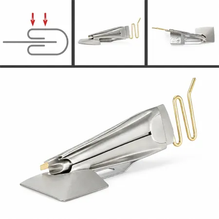 Aparelho para Viés com 2 Viras na Galoneira/Colarete Plana Industrial ou Semi-Industrial - Viflex