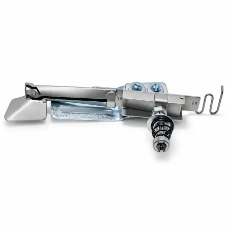 Aparelho para Viés México (Viés Elástico) com Tensor para Galoneira Plana Industrial e Semi-Industrial - Aço Inox Jateado