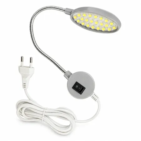 Luminária 22 LEDs com Haste Flexível Bivolt para Costura com Regulagem de Densidade de Luz
