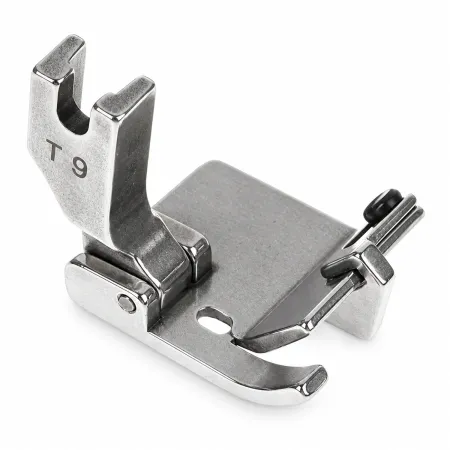 Calcador T9 Multifuncional com Guia Regulável para Bainha/Barra em Máquina Reta