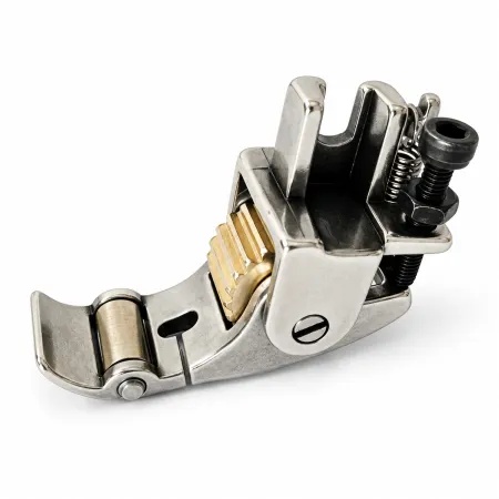 Calcador com 2 Roletes em Metal (Dentado e Liso) para Máquina Reta Industrial