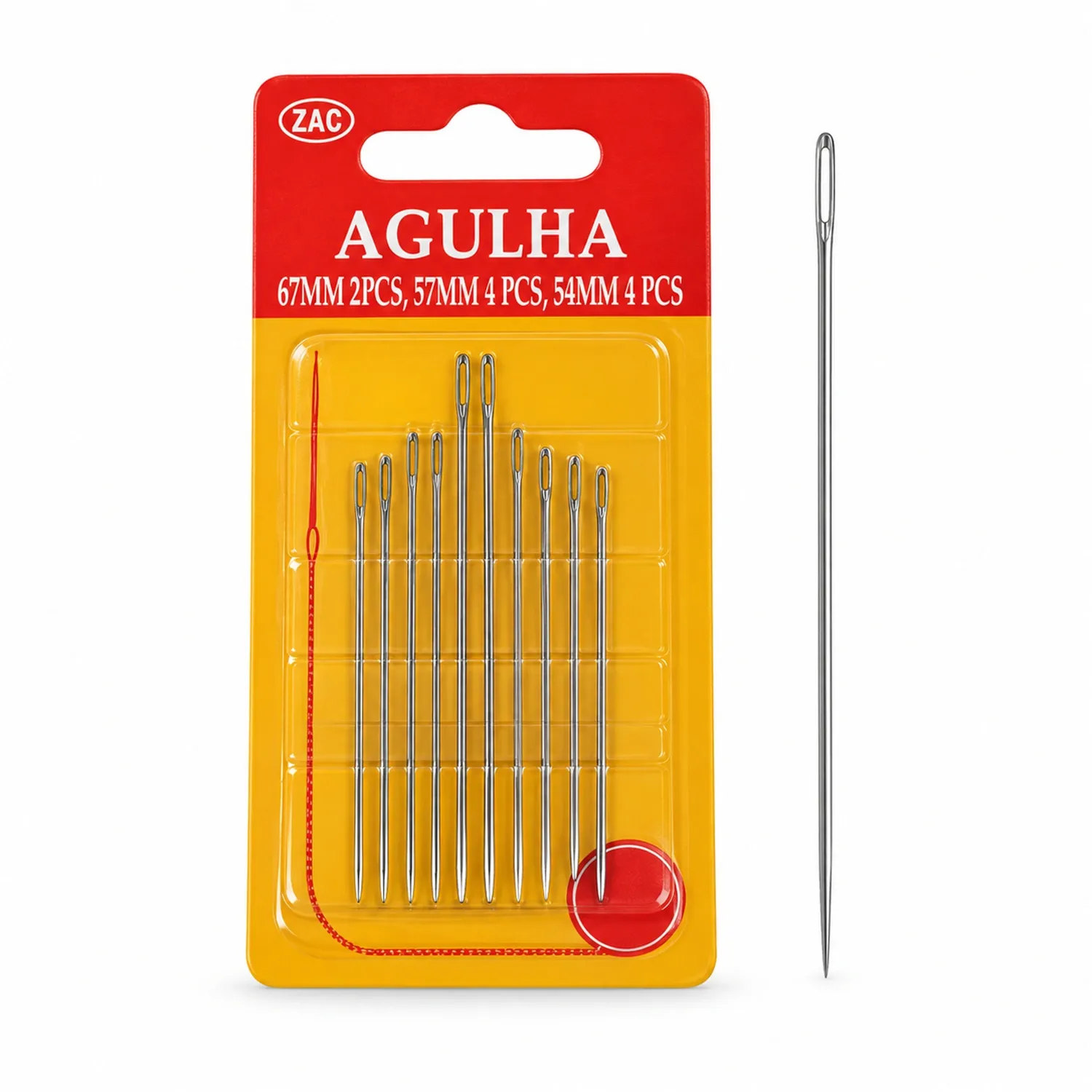 Kit de Agulhas para Costura Manual - 10 Unidades