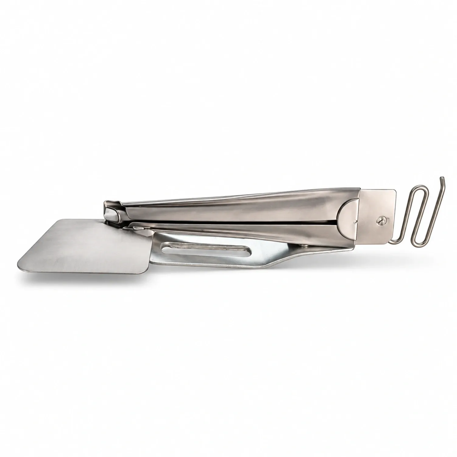 Aparelho de Viés com 2 Dobras para Galoneira Plana Industrial e Semi-Industrial - Aço Inox Jateado