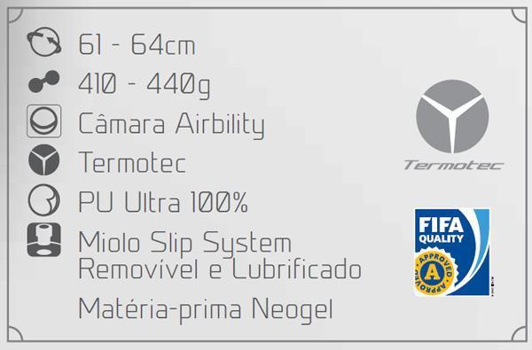 Bola Penalty Futsal MAX 1000 Termotec FIFA