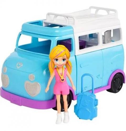 Polly Pocket! Glamorosa Van de Campismo Mattel : .com.br