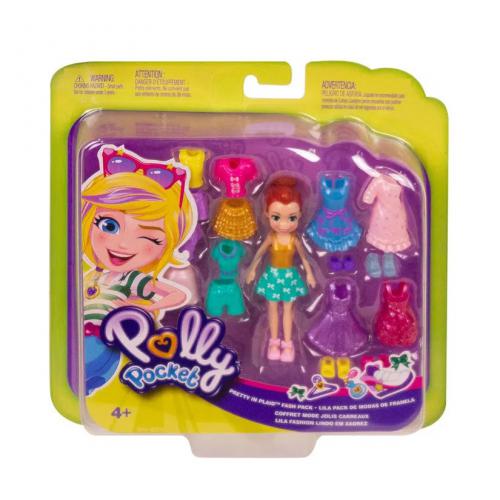 Boneca de Pano Vestido Roxo Xadrez - Fofy Toys - Button Shop