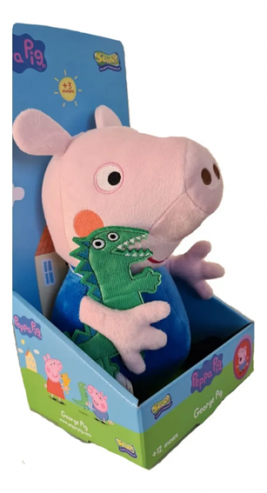 Peppa Pig pelúcia para crianças, peluches macios, desenhos