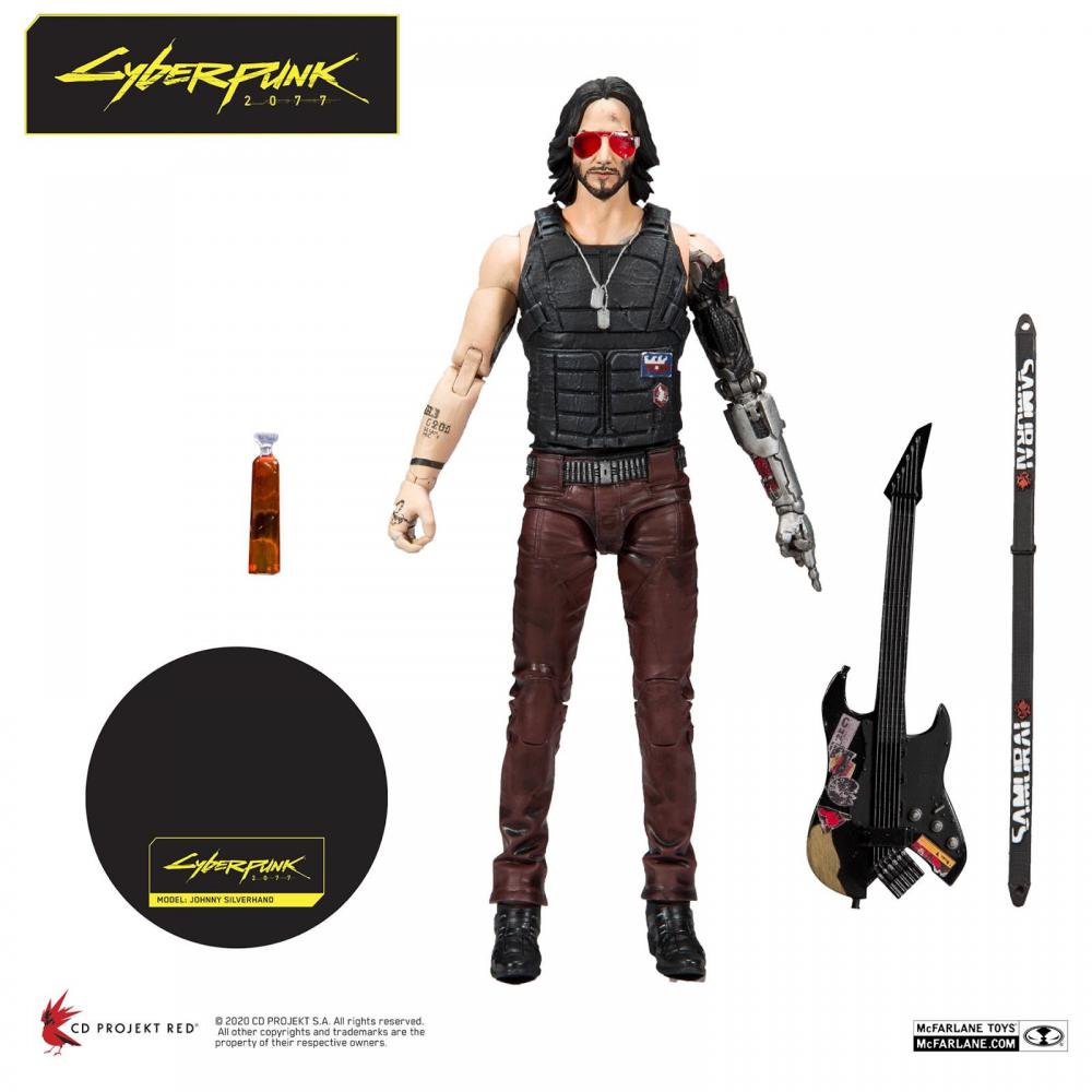 Cyberpunk 2077 Johnny Silverhand Keanu Reeves MCFarlane Toys   Cyberpunk 2077 Johnny Silverhand Keanu Reeves Mcfarlane Toys 219090 