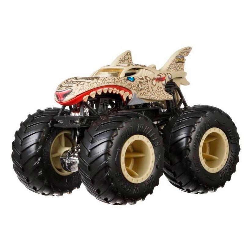 Carrinho HOT Wheels Monster TRUCK SHARK Wreak Marrom Mattel GCF94 em  Promoção na Americanas