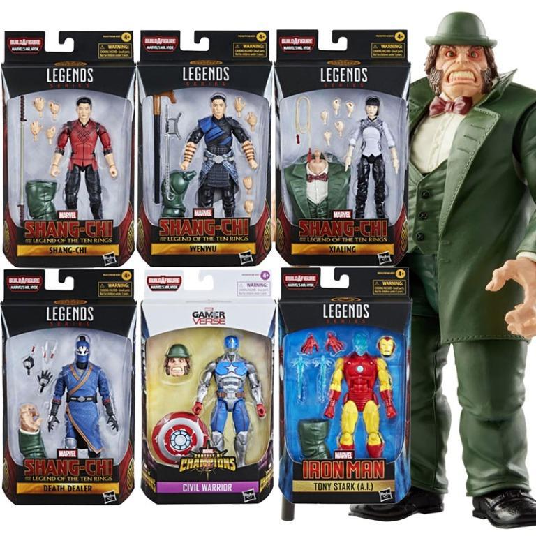 Shang-Chi Marvel Legends Wave 1 Set of 6 Figures (Marvel's Mr. Hyde BAF)