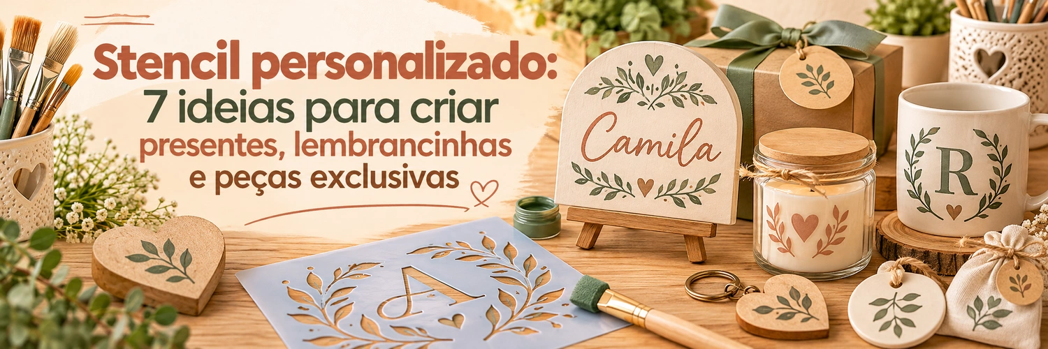 Stencil personalizado: 7 ideias para criar presentes e lembrancinhas exclusivas
